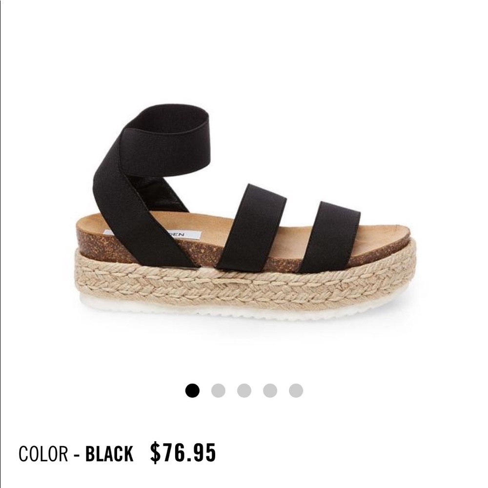 Black Steven Madden Kimmie Sandals